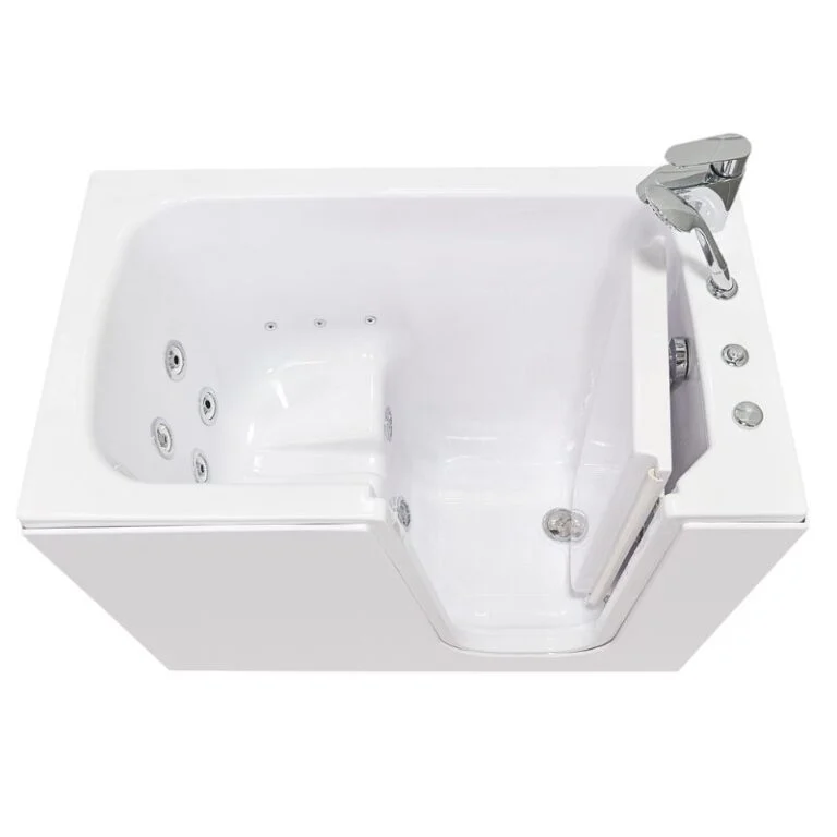 Ella's Bubbles Standard walk-in tub with low-threshold door and built-in seat