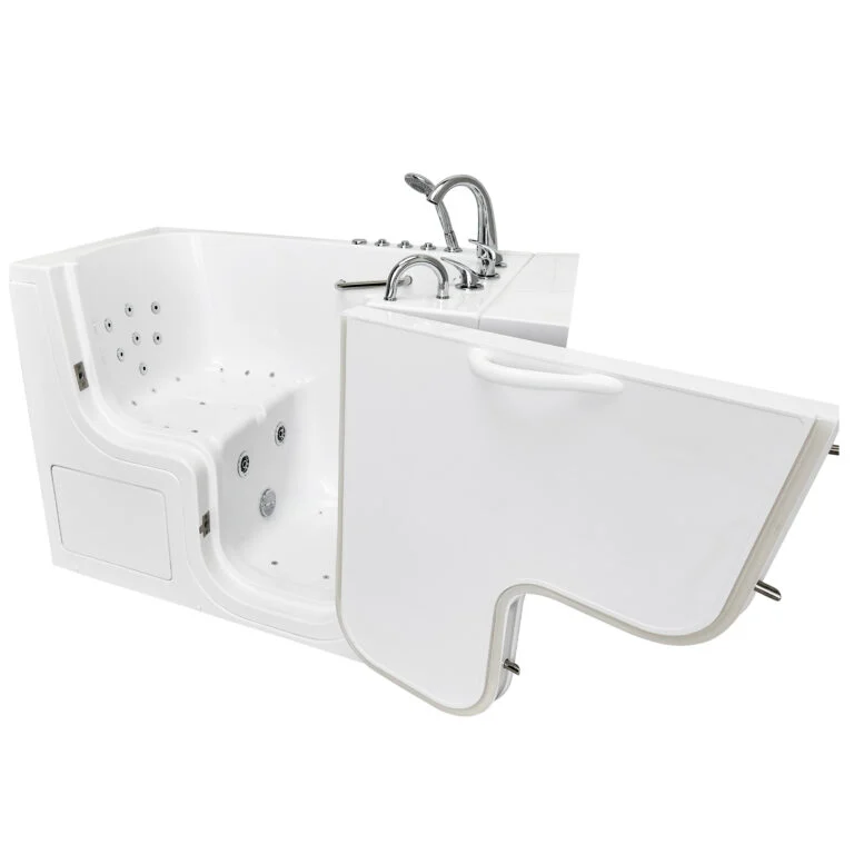 Ella's Bubbles Transfer30 walk-in tub with an outward-opening door and low threshold