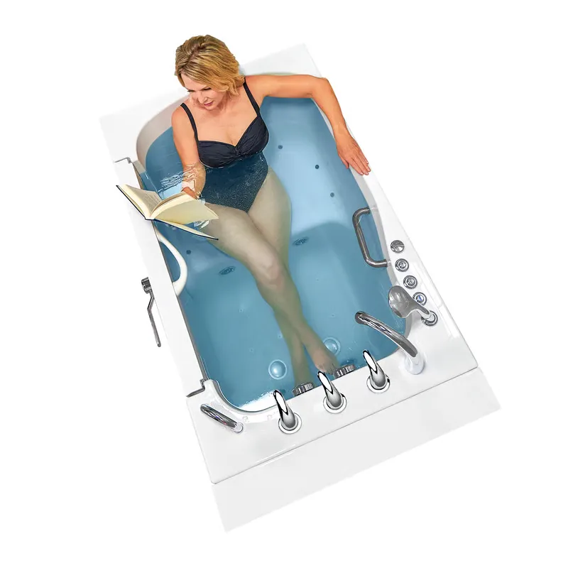 Extra-wide Ella's Bubbles TransferXXL walk-in tub with outward-swing door
